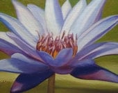SALE Giclee Print 11 x 14 of original Blue Lotus painting