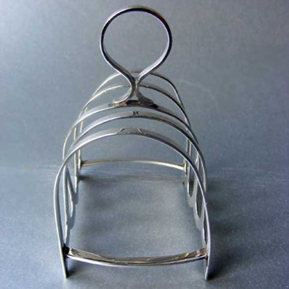 ART DECO Sterling Silver Toast Rack made by Cooper Brothers & Sons, Sheffield 1931