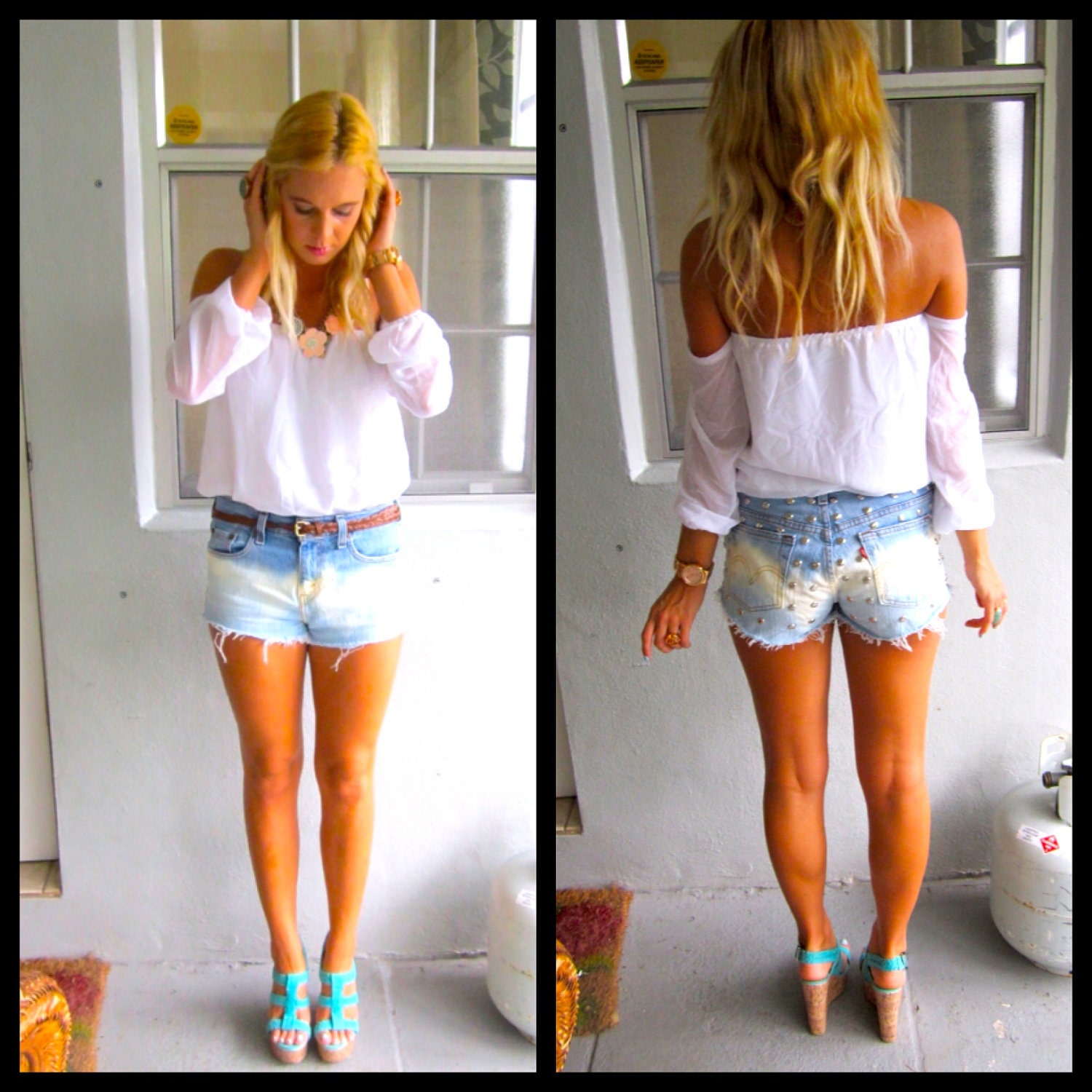 High Waisted Jean Shorts