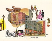 The Berghoff Restaurant Chicago Vintage Postcard / Vintage Chicago Postcard