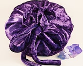 Lotus Birth Placenta Bag - Purple Velvet Unlined