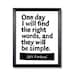 LINOCUT PRINT - Jack Kerouac Quote - One day I will find the right words, and they will be simple - 6x8