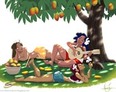 Underneath the Mango Tree 13" x 19" Print