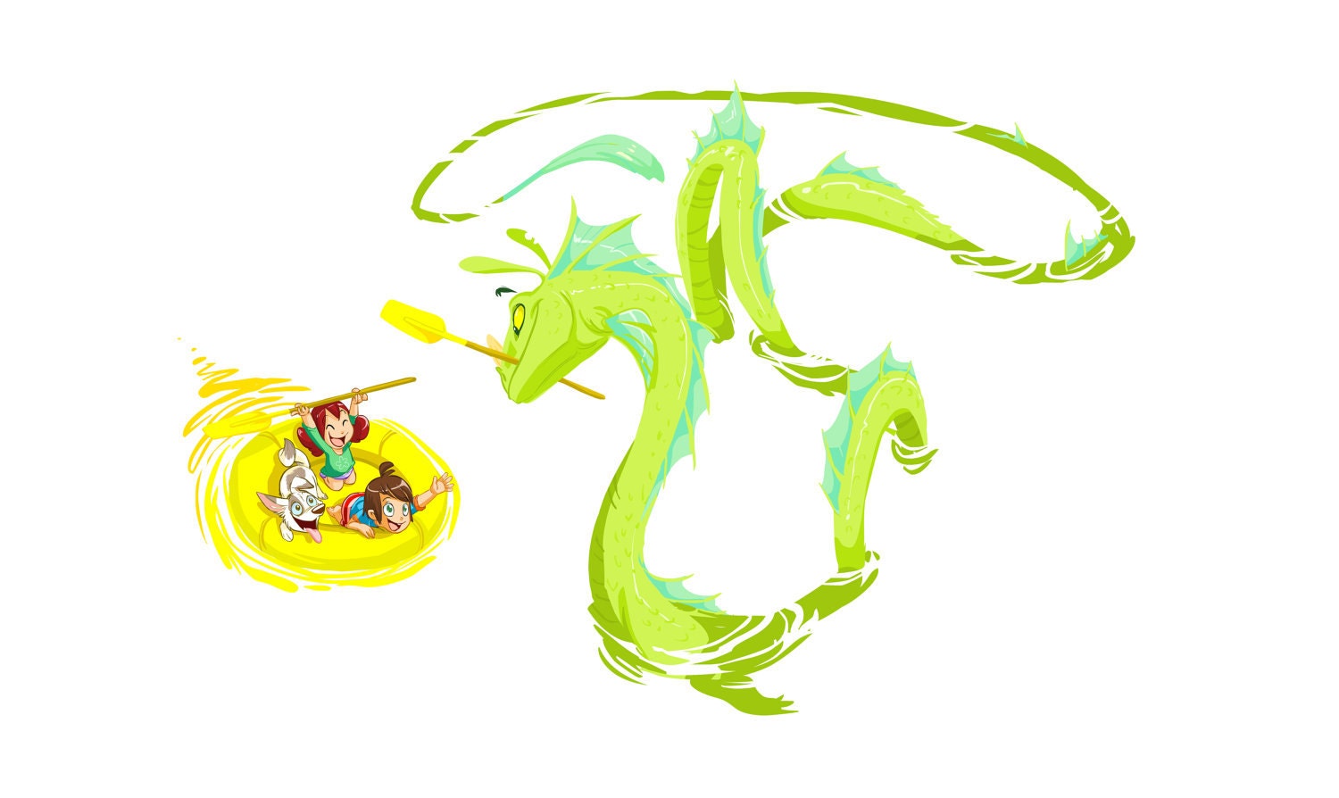 Sea Serpent Fetch 13" x 19" Print