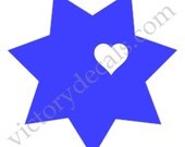 Police 7-Point Star Wife / Family Vinyl Decal