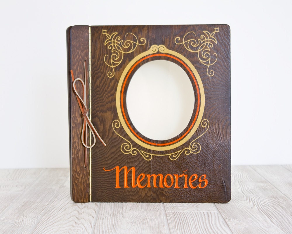 Memories Photo Album with Wood Cover