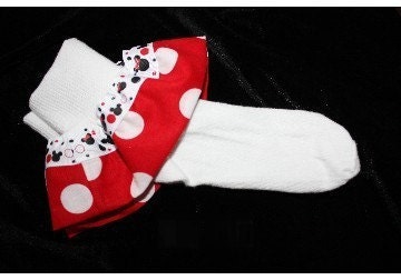 Red Minnie Socks 6m - 5