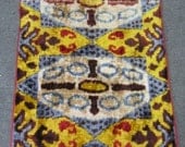 silk ikat velvet fabric,handmade fabric,alabahmal,1 yard