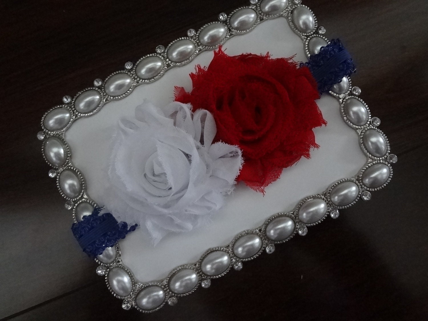 4th of July Baby Headbands-Newborn Headband-Baby Girl headbands-Children's headbands-photo prop