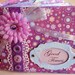 Photo Album Mini , Good Times, Purple - - Great for spring or Easter photos