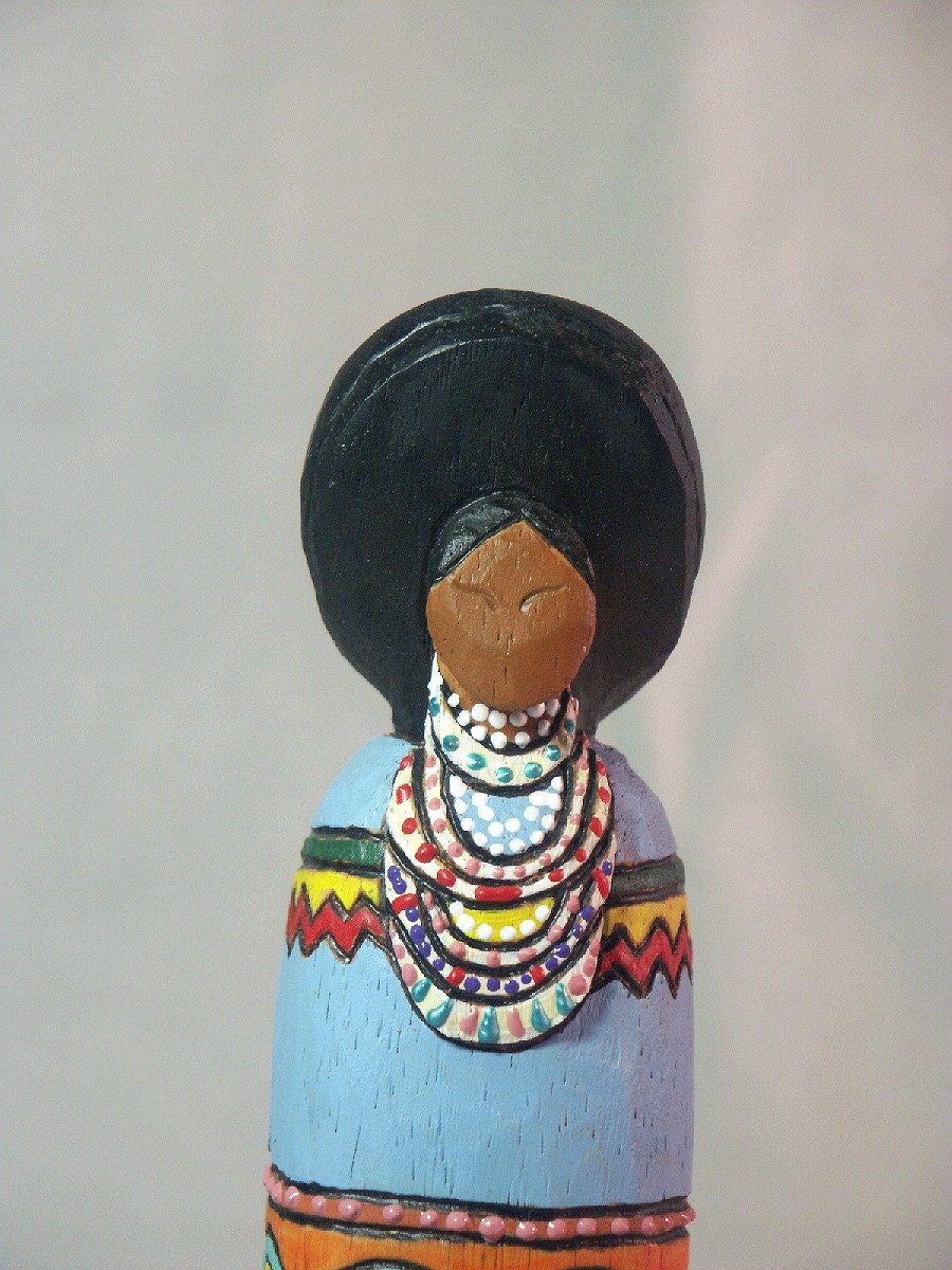 Folk art doll Seminole Native American Indian faceless Christmas gift