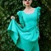 Seafoam Dream 80s Prom Dress Tiny Fit Size 0 Size 2 XS