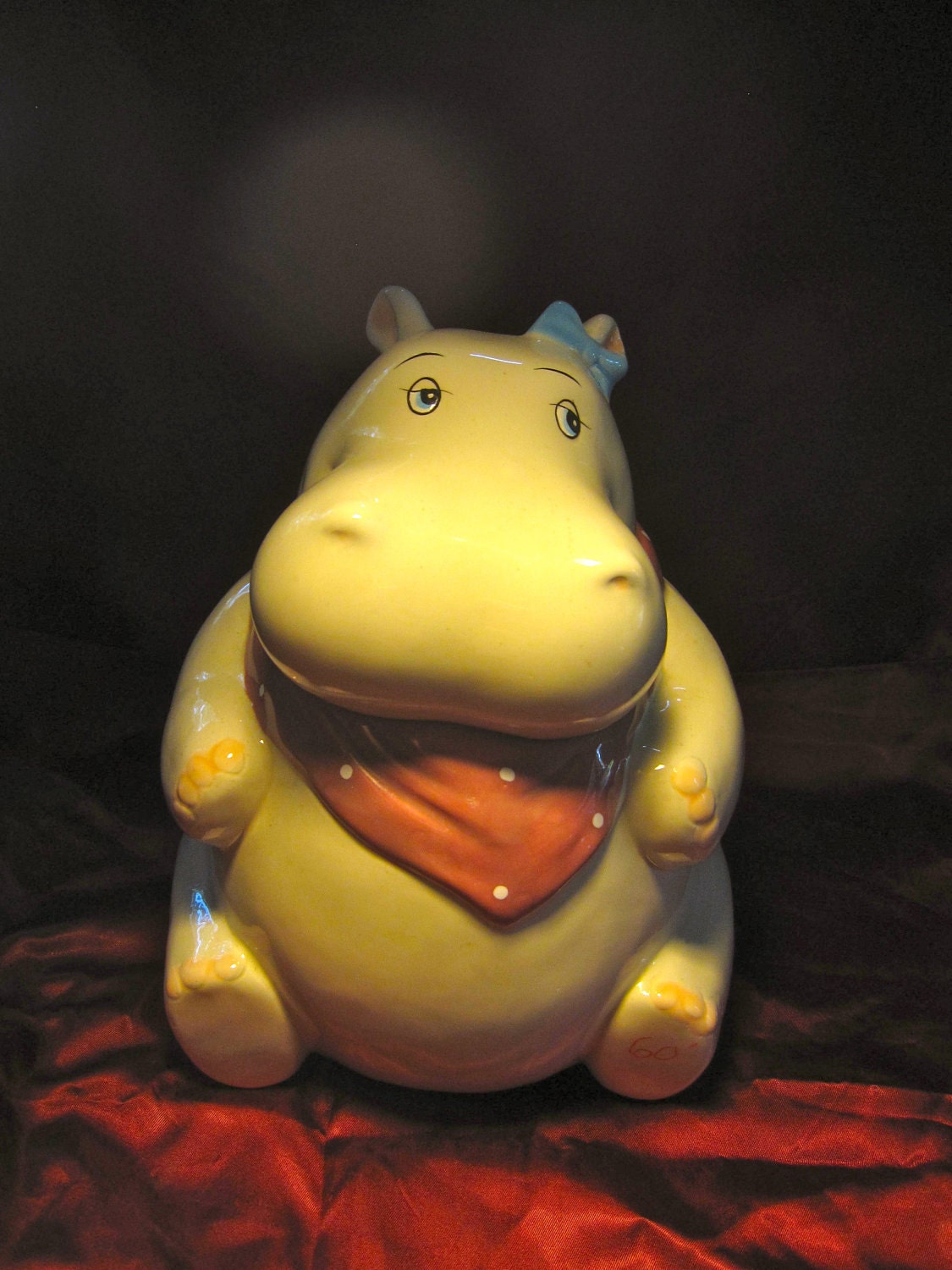 Awesome Vintage Hippo Cookie Jar by TheIvoryFlamingo on Etsy