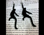 Elliott Smith Self Titled Earrings, Black Acrylic Elliott Smith dangle earrings