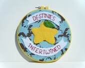 Destinies Intertwined - Embroidery Hoop Wall Art