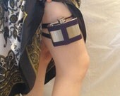 Flask Garter - 4oz FLASK -Plum - Sexy spirits tote