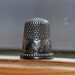 Antique Vermont 1800's Fancy Sterling SILVER FLORAL DESIGN Thimble Beautiful