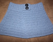 PATTERN - Toddler "Jean" Button Skirt Pattern - Crochet pattern