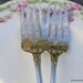WEDDING Cake Forks Hand Stamped Mr. and Mrs. Forks - Cake Table Setting - FLIRTATION 1959 - Vintage Wedding, Bride and Groom Silverware