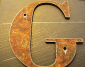 Rustic Metal Letters 4 inch tall