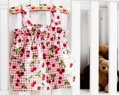Cotton Smock Top - Cherries and Pink Gingham