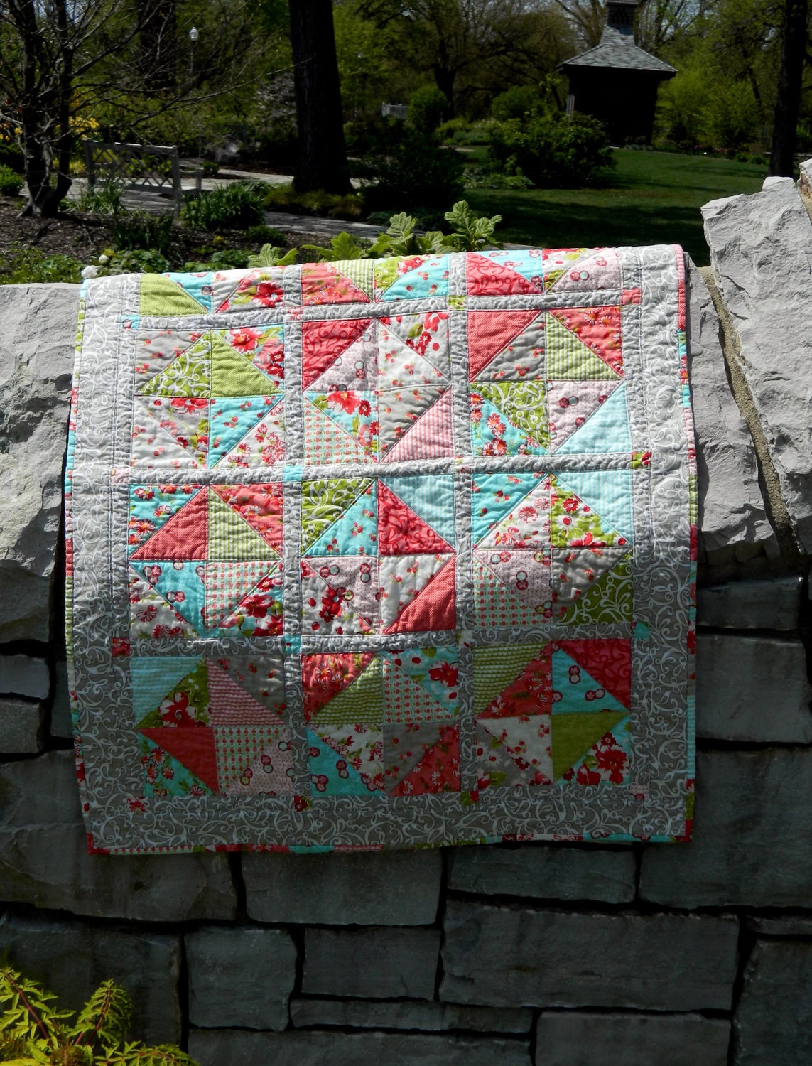 Baby Quilt - Ruby by Bonnie and Camille for Moda 30 x 38