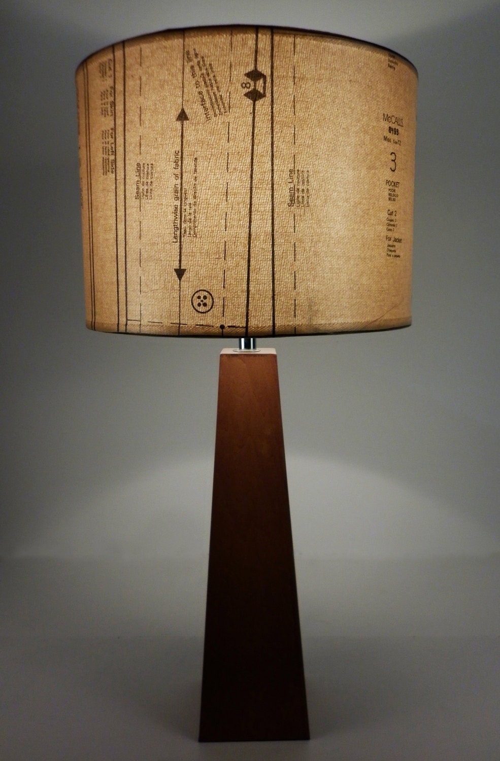 Lamp shades with Vintage Industrial Chic. Recycled. Upcycled. Repurposed.