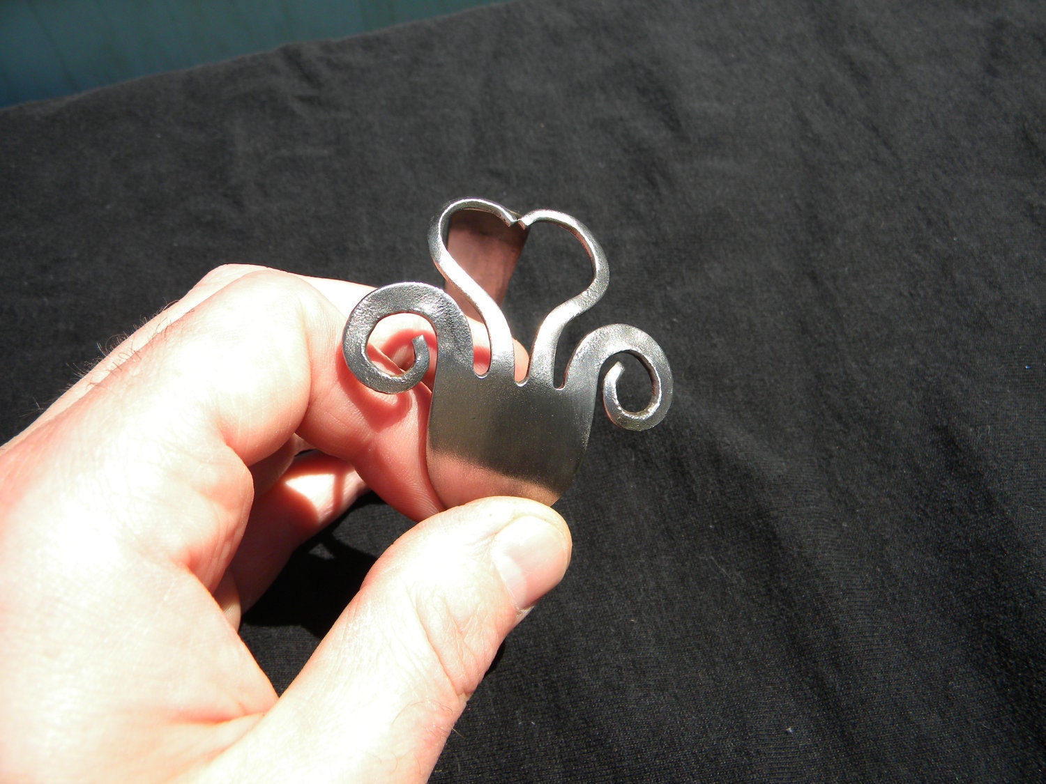 Big Heart Fork Bracelet, Jewelry,Fashion,hand made,retro