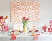 PINK & ORANGE Personalized Party Printables