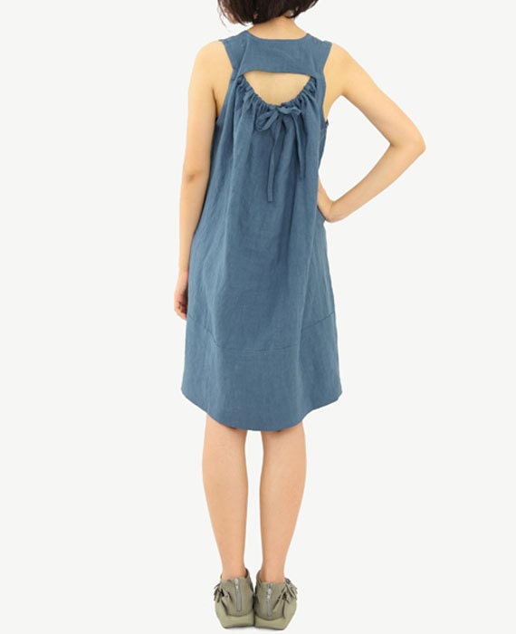 Linen Dress Womens Dresses Special Back Sundress Summer Dress Lace Dress