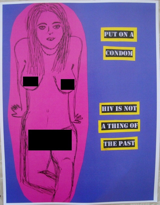 Drawing "Put on a condom" by Clementine Cannibal
