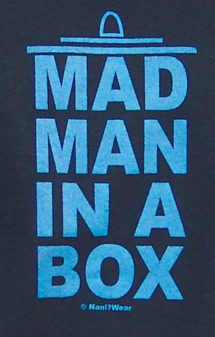 T-Shirt 11th Doctor Who: Man Man In a Box Black