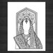 Delhi - Tribal Geometric Queen Illustration (Digital Art Print From Original Drawing)