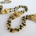 RESERVED for Chris- Antique Tambourine Necklace with Green Tourmaline from the Philippines
