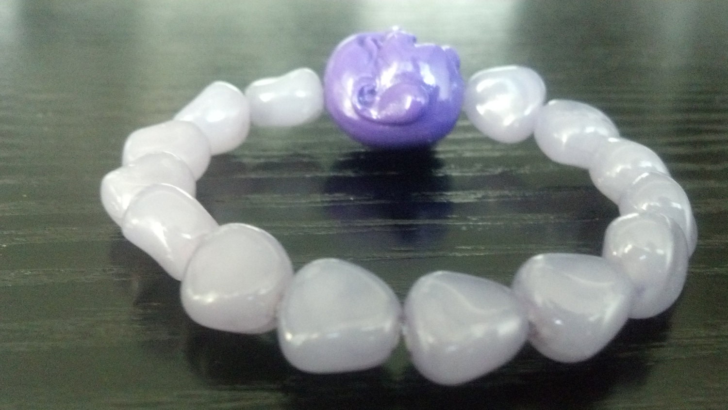 Happy Purple Buddha Bracelet