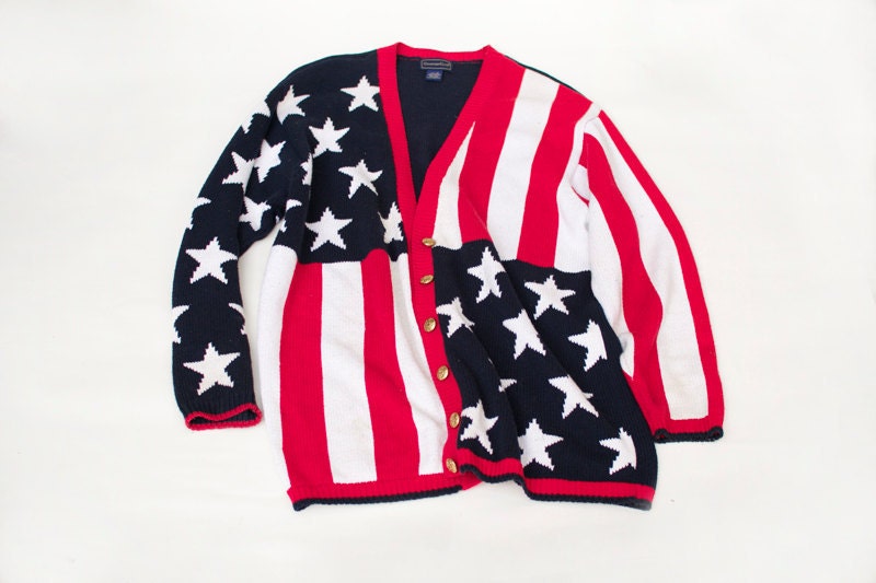 American Flag Cardigan