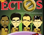 Ghostbusters ECTOs Cereal Box  Original 12"x18" Ghostbusters print of flattened cereal box brought to you by Stay Puft Marshmallows