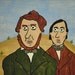 Henry David Thoreau Cape Cod Original Framed Folk Art Painting