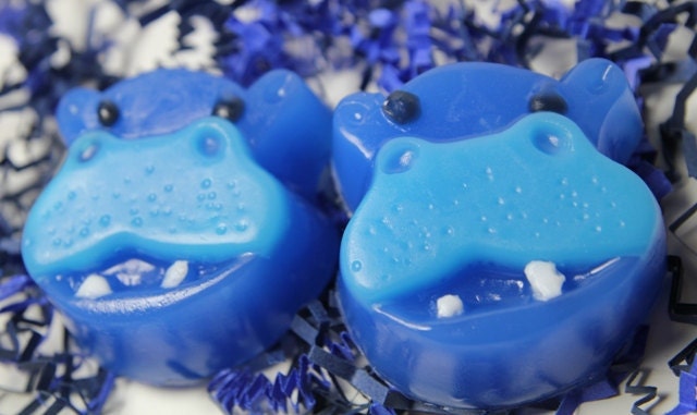 Harry the Hippo Kid Soap - Soap Party Favors -  Birthday party - Child Bar Soap
