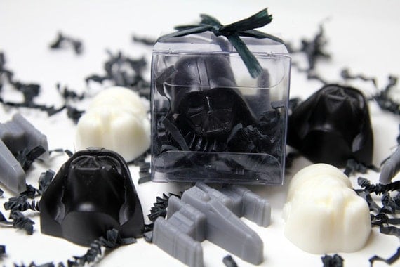Soap Wars - Space Vador Kid Soap- Child Party Favors - 15 SETS of Star Wars Inspired Favors