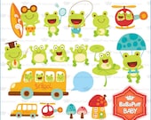 Buy 2 Get 2 Free ---- Happy Frogs School ---- Personal and Small Commercial Use ---- BB 0175