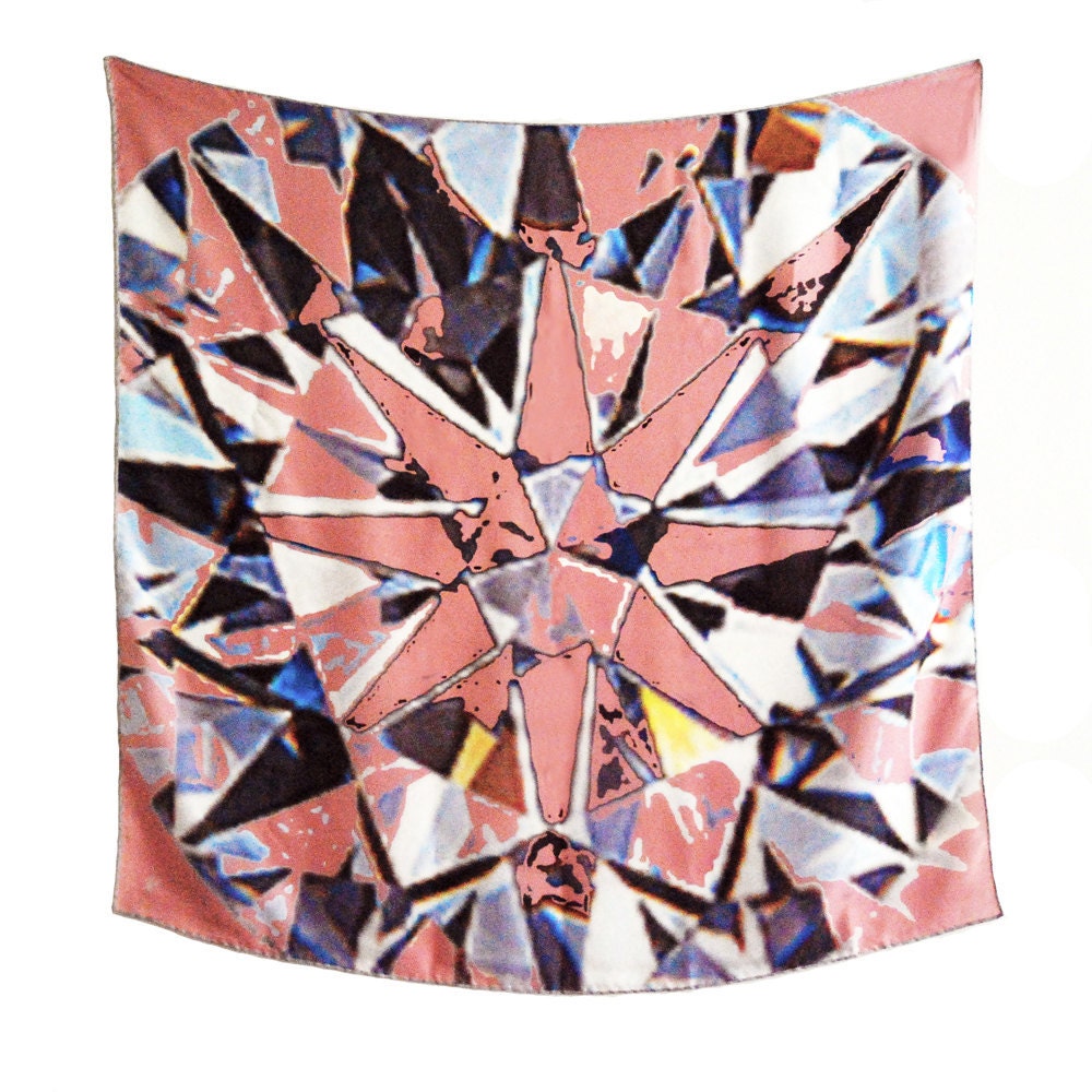 Facets - scarf (pink)