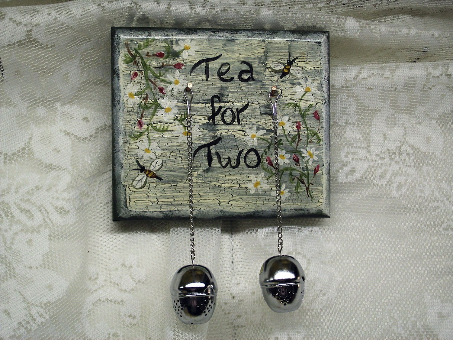 Herb Tea Sign Honeybee Infusers/ Herbal Tea
