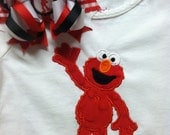 Elmo Shirt and Bow Set
