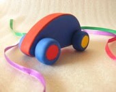 SALE Wooden baby/kids toy Car. Covered with eco friendly water-based paints - Ready to Ship