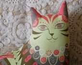 Marmaduke the Cat Tea Towel / Cloth Kit - A silkscreen design by Sarah Young