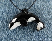 Keiko Orca (Free Willy) Pendant Killer Whale Necklace