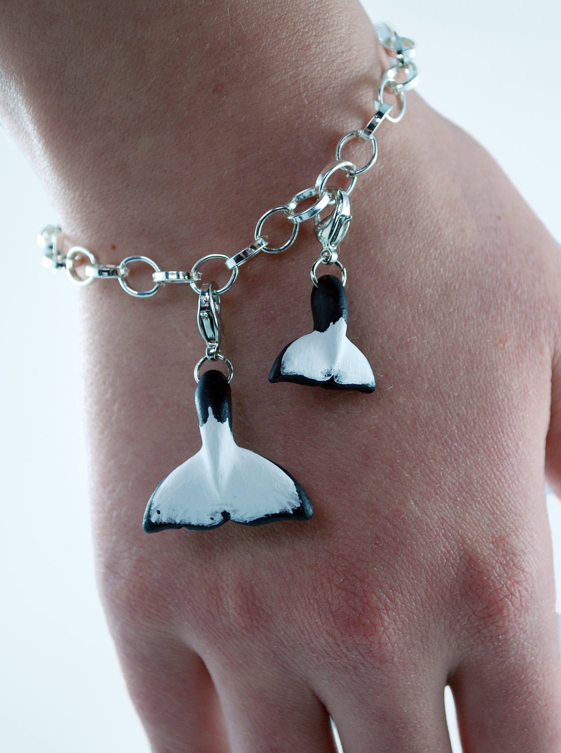 Custom Orca Fluke Charm made to look like your Favourite Orca