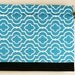 Window Valance in Ocean Blue of Moorish/ Spanish Influence/ Dalgety Panorama Ocean (curtain rod not included).