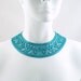 Turquoise Collar Choker Necklace - Fun & Colourful Lace, Perfect with a Summer Dress - Vintage Inspired Jewelry for Women - Romantic